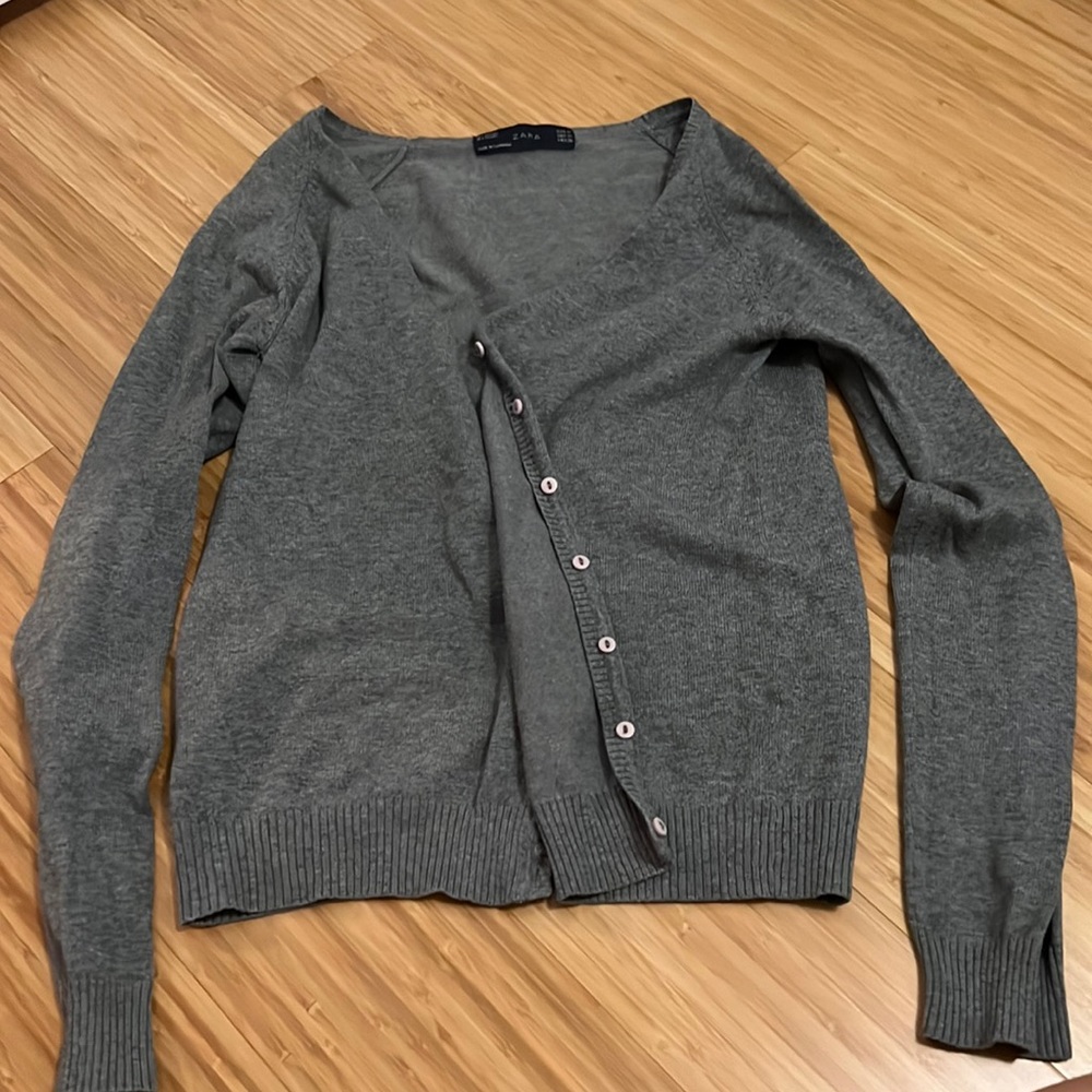 Zara cardigan gray grey M